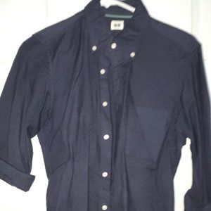 Uniqlo Navy Blue Button-up Shirt